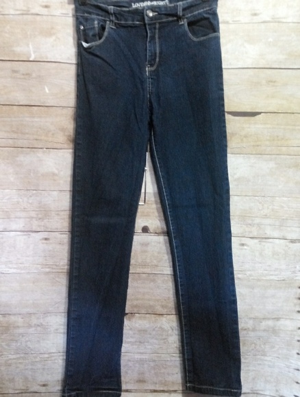 Love @ first sight blue jeans with embroidery - Picture 3 of 8